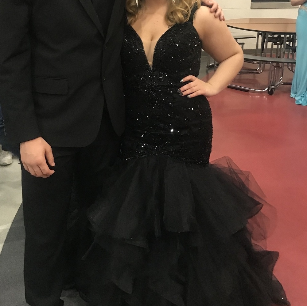 Black Mermaid Prom Dress